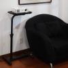 Multifunctional Mobile Projector Stand, Height-Adjustable, Black (40 × 30 cm) view 2