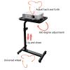 Multifunctional Mobile Projector Stand, Height-Adjustable, Black (40 × 30 cm) view 3