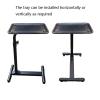 Multifunctional Mobile Projector Stand, Height-Adjustable, Black (40 × 30 cm) view 4