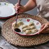 Ceramic Divided Dinner Plate with Vinegar Dish view 3