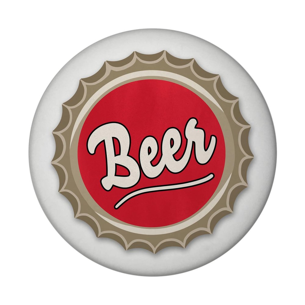 Beer Magnet - Bottle Cap Design