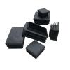 Xuulan Waterproof Square Plastic End Caps, Black, 4-Pack, 60 x 60 mm view 1