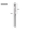 VIEUE Single-Edge Tungsten Carbide End Mill for Aluminum, 4–6 mm Shank view 2