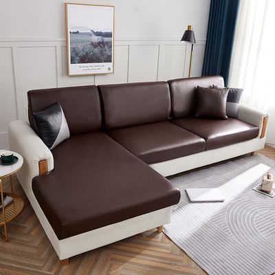 Waterproof PU Leather Stretch Sofa Cover for 1-, 2-, 3-, or 4-Seaters