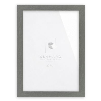 CLAMARO COLLAGE Picture Frame, Steel Gray, MDF, 53 x 65 cm, with Acrylic Glass
