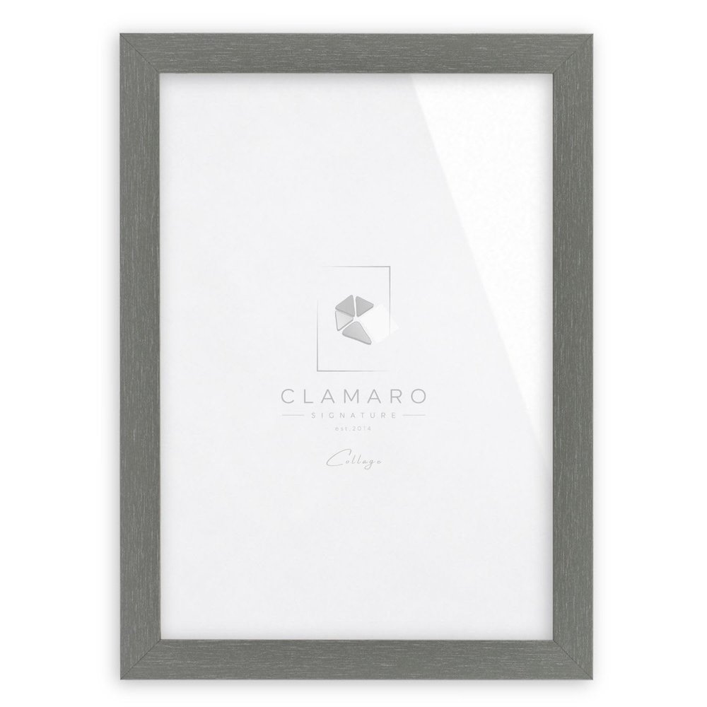 CLAMARO COLLAGE Picture Frame, Steel Gray, MDF, 53 x 65 cm, with Acrylic Glass