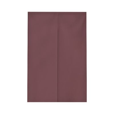 Surwin Japanese-Style Noren Door Curtain, Solid Brown, 85 x 90 cm