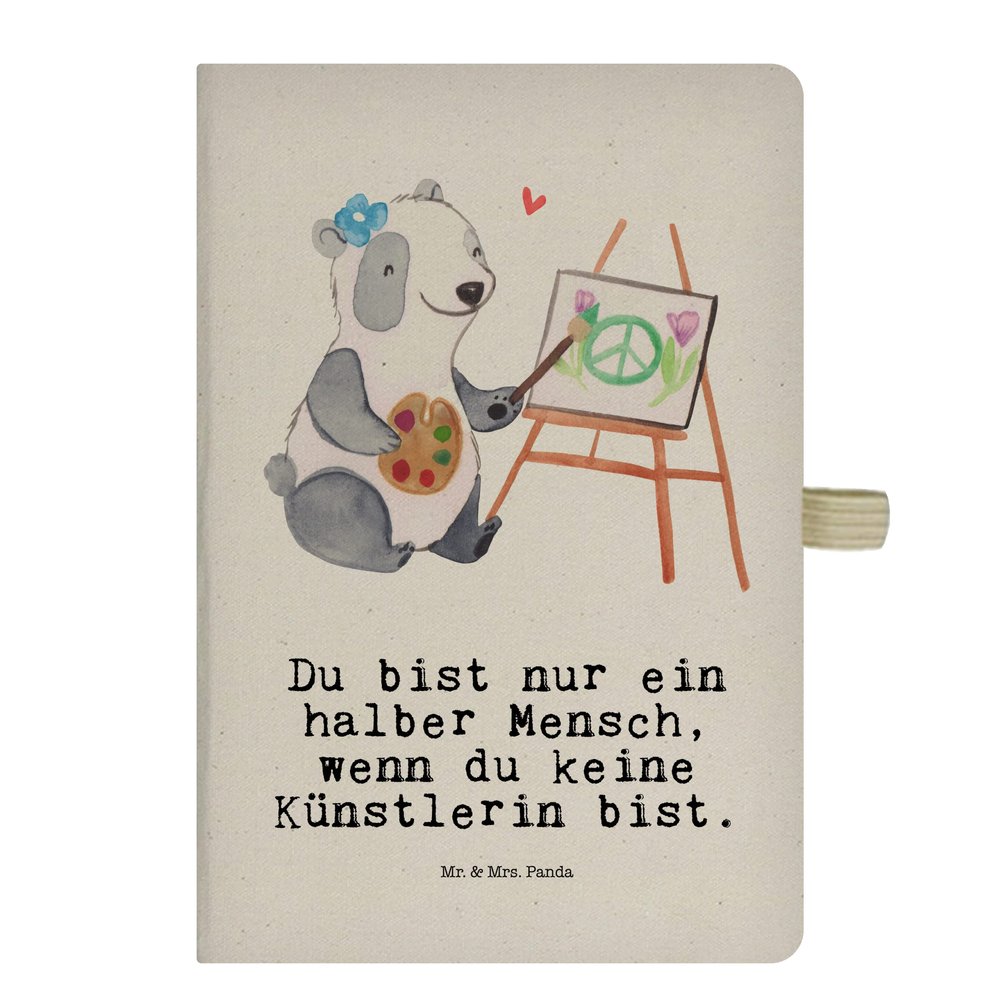 Mr. & Mrs. Panda DIN A5 Cotton Notebook – Artist with Heart
