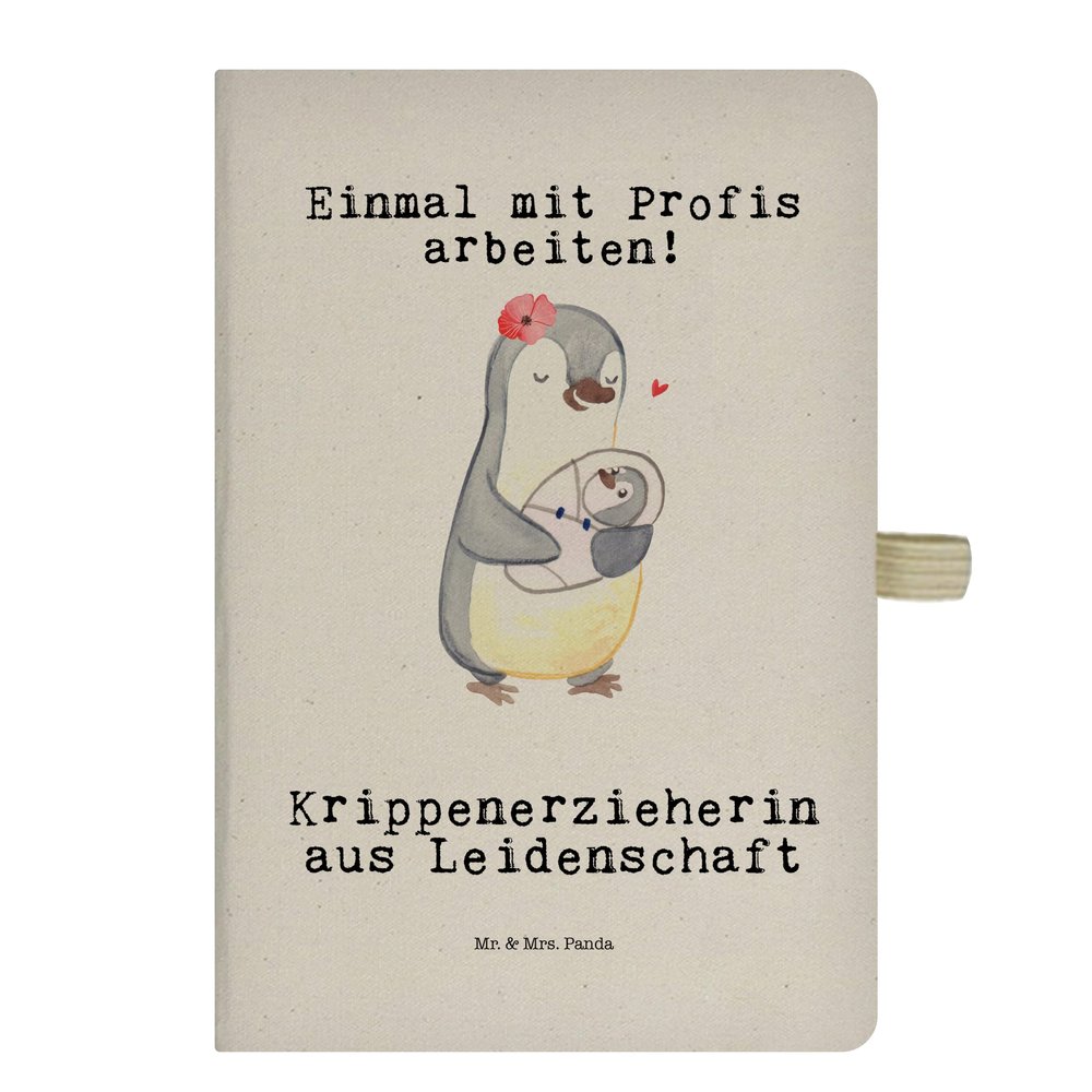 Mr. & Mrs. Panda DIN A5 Cotton Notebook for a Passionate Nursery Teacher