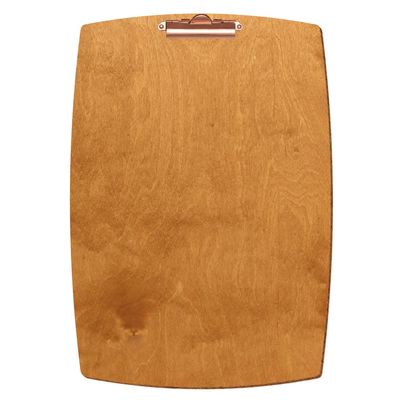 Btic Convex Wooden Clipboard, Pearwood Finish, A3-A6, 3 mm Birch Plywood
