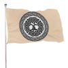 NIBABAEU Decorative Outdoor Garden Flag, World Tree Viking Runes Print, Welcome Courtyard, Lawn Decoration, 60 x 90 cm view 1