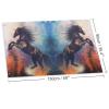 NIBABAEU Decorative Garden Flag, Black Dancing Unicorn, 60 x 90 cm view 2
