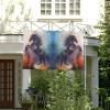 NIBABAEU Decorative Garden Flag, Black Dancing Unicorn, 60 x 90 cm view 4