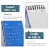 NUOBESTY Mini Desktop Calendar Made of High-Quality Paper for Notes and Planning view 3