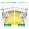 Estika Day & Night Roller Blind, No-Drill Clamp Mount, 115 x 150 cm, Lemonade view 4