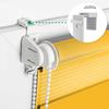 Estika Day & Night Double Roller Blind, No-Drill Clamp Mount, 60 x 150 cm, Sunny view 2