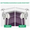 Estika No-Drill Clamp-Fit Day & Night Dual Roller Blind, 95 x 220 cm, Plum view 4