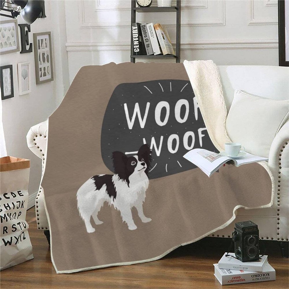 RFFLUX 3D Papillon Sherpa Throw Blanket, 150 x 200 cm