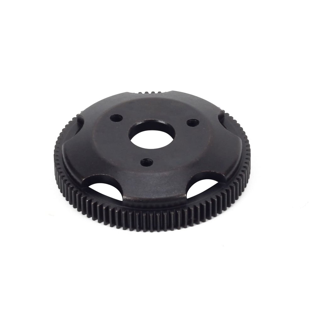 RCAWD 90T 48P Metal Spur Gear for 1/10 RC Models, Black