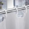 YTITILUCK Pure White Shower Curtain, Solid-Color Polyester, Waterproof, Extra Long, 95 x 230 cm (W x L) view 2
