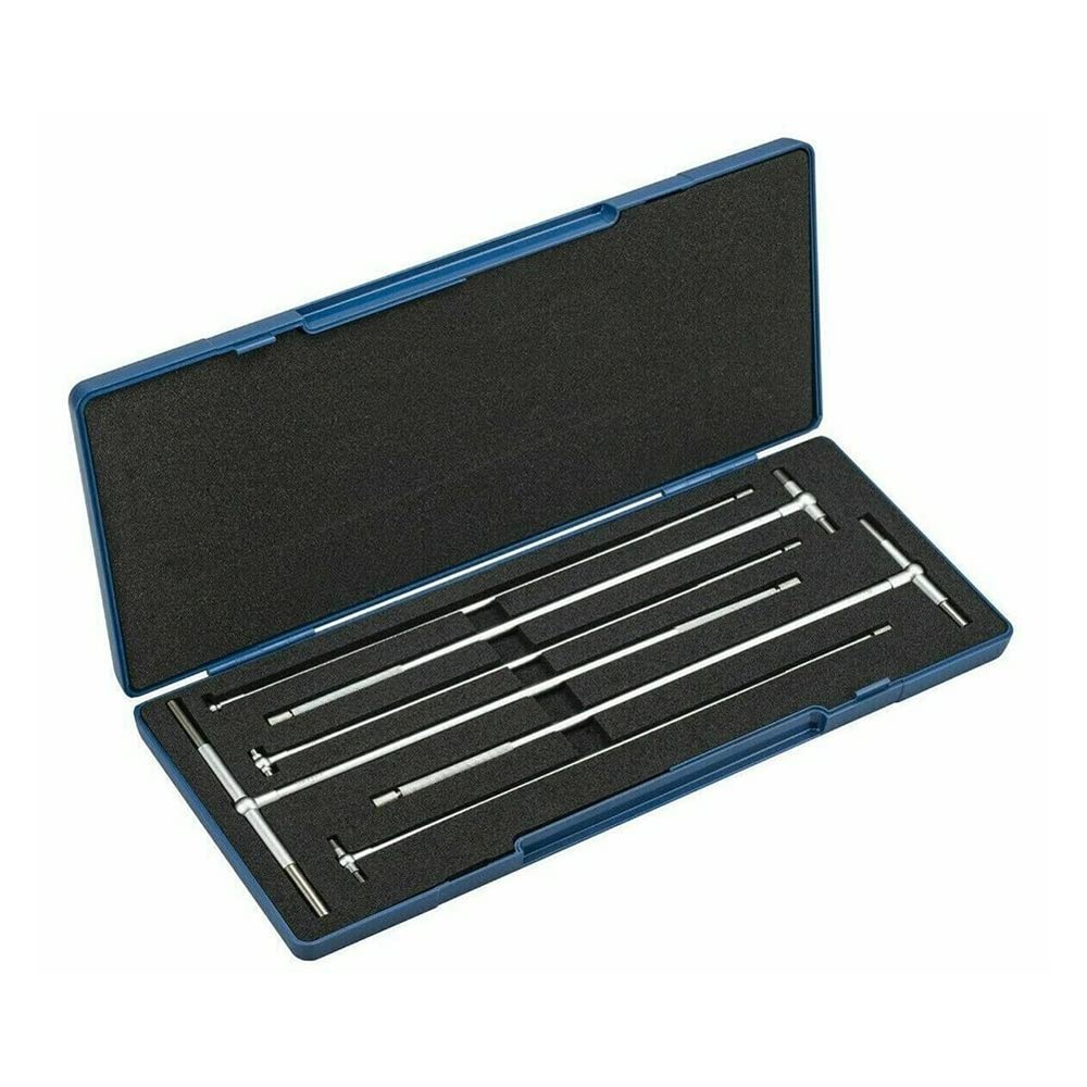 SPORTARC Metric Bore Gauge, 8–150 mm, 6-Piece Telescoping Hole Gauge Set, Micrometer