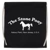 The Stone Pony Black Cotton Drawstring Sports Bag view 1