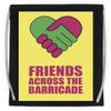 Friends Across The Barricade Black Cotton Drawstring Sports Bag view 1