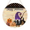 Welcome Sign for Home, Happy Halloween Gnome, Hocus Pocus Wooden Wall Decor, 12 x 12 in view 1