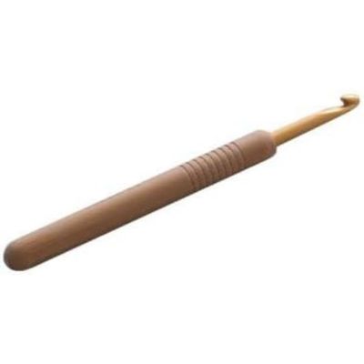 Seeknit Koshitsu Bamboo Crochet Hook (13 cm, 4.00 mm) with Aluminum Tip - 1 Hook