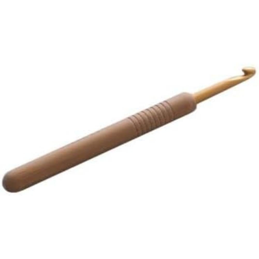Seeknit Koshitsu Bamboo Crochet Hook (13 cm, 4.00 mm) with Aluminum Tip - 1 Hook