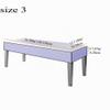 ZZDZW Stretch Cover for Dining Bench or Ottoman, Light Gray, 130–150 cm view 2