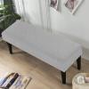 ZZDZW Stretch Cover for Dining Bench or Ottoman, Light Gray, 130–150 cm view 3