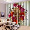 Lolosale Skull Flower Blackout Curtains, 2-Piece Set, 234 x 137 cm view 2