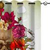 Lolosale Skull Flower Blackout Curtains, 2-Piece Set, 234 x 137 cm view 3