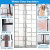 Risareyi Magnetic Thermal Insulation Curtain for Doors, 110 x 115 cm, Gray view 2