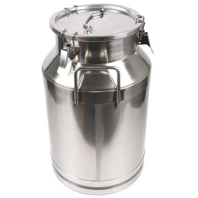Heavy-Duty 304 Stainless Steel Milk Can with Sealed Lid, 50 L