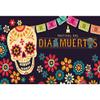 Aoihrraan 7 x 5 ft Day of the Dead Sugar Skull Photo Backdrop view 1
