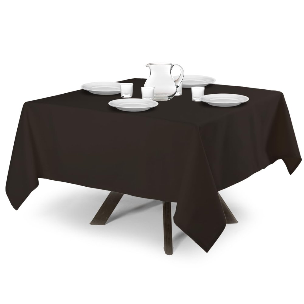 MyVorrei Solid Color Square Tablecloth, 100% Cotton, 200 x 200 cm
