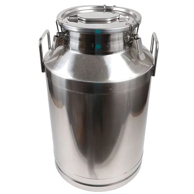 50 L Farm Milk Transport Bucket, 304 Stainless Steel, Sealed Lid