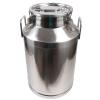 50 L Farm Milk Transport Bucket, 304 Stainless Steel, Sealed Lid view 1