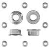DIN 6923 M12 Serrated Flange Nuts, A2 Stainless Steel, 50 pcs view 3