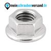 DIN 6923 M12 Serrated Flange Nuts, A2 Stainless Steel, 50 pcs view 4