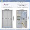 Magnetic Fly Screen Door Curtain, Automatic Closing, No Drilling, Gray, 120 x 185 cm view 2