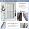 Magnetic Fly Screen Door Curtain, Automatic Closing, No Drilling, Gray, 120 x 185 cm view 3