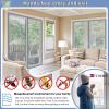 Magnetic Fly Screen Door Curtain, Automatic Closing, No Drilling, Gray, 120 x 185 cm view 4