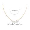 Women's Pearl Necklace with 18K Gold-Plated Titanium Steel Chain view 2