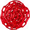 1-Pc. Plastic Chain, 6 mm × 10 m Warning or Signal Chain for Highway Maintenance, Parking Lots and Hazardous Areas, Red view 1