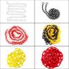 1-Pc. Plastic Chain, 6 mm × 10 m Warning or Signal Chain for Highway Maintenance, Parking Lots and Hazardous Areas, Red view 2
