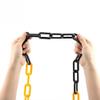 1-Pc. Plastic Chain, 6 mm × 10 m Warning or Signal Chain for Highway Maintenance, Parking Lots and Hazardous Areas, Red view 3