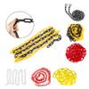 1-Pc. Plastic Chain, 6 mm × 10 m Warning or Signal Chain for Highway Maintenance, Parking Lots and Hazardous Areas, Red view 4